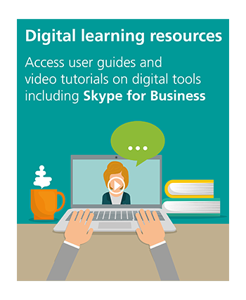 Access useful learning resources for digital tools and systems 