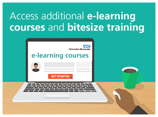Access additional e-learning courses and bitesize training (opens in a new window or tab)