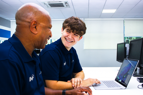 George Lamptey, Desktop Support Manager and Sam Makin, Desktop Engineer